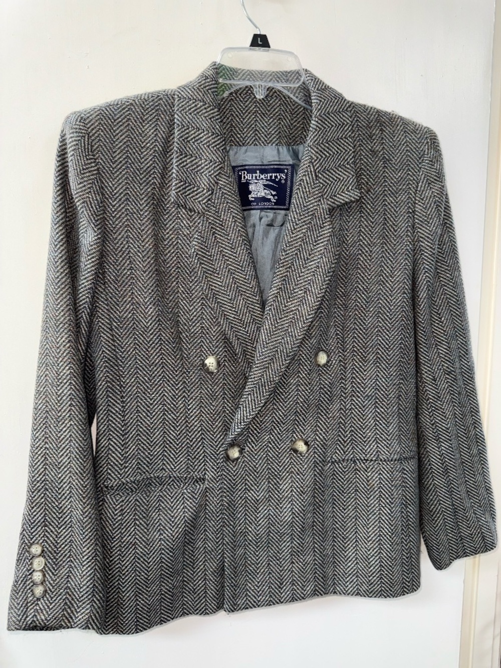 Vintage Burberry's Herringbone blazer